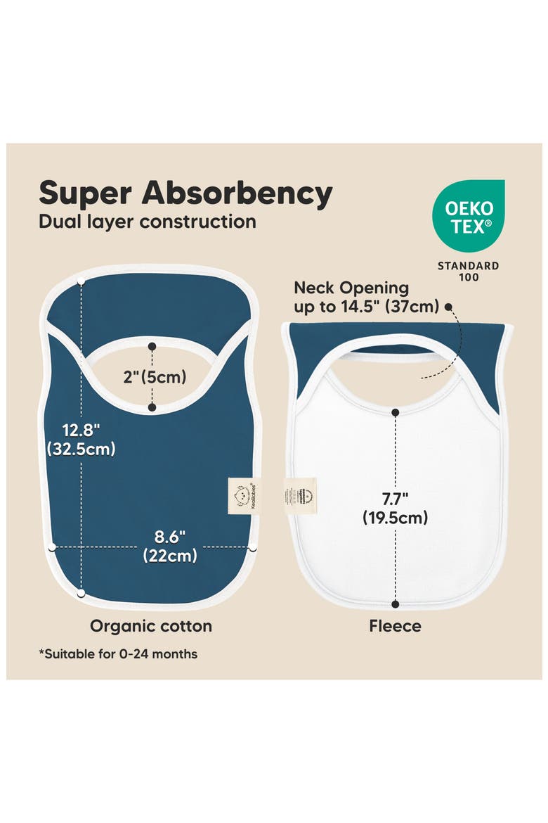 8-Pack Hallo Drool Bibs, Alternate, color, Crossroads