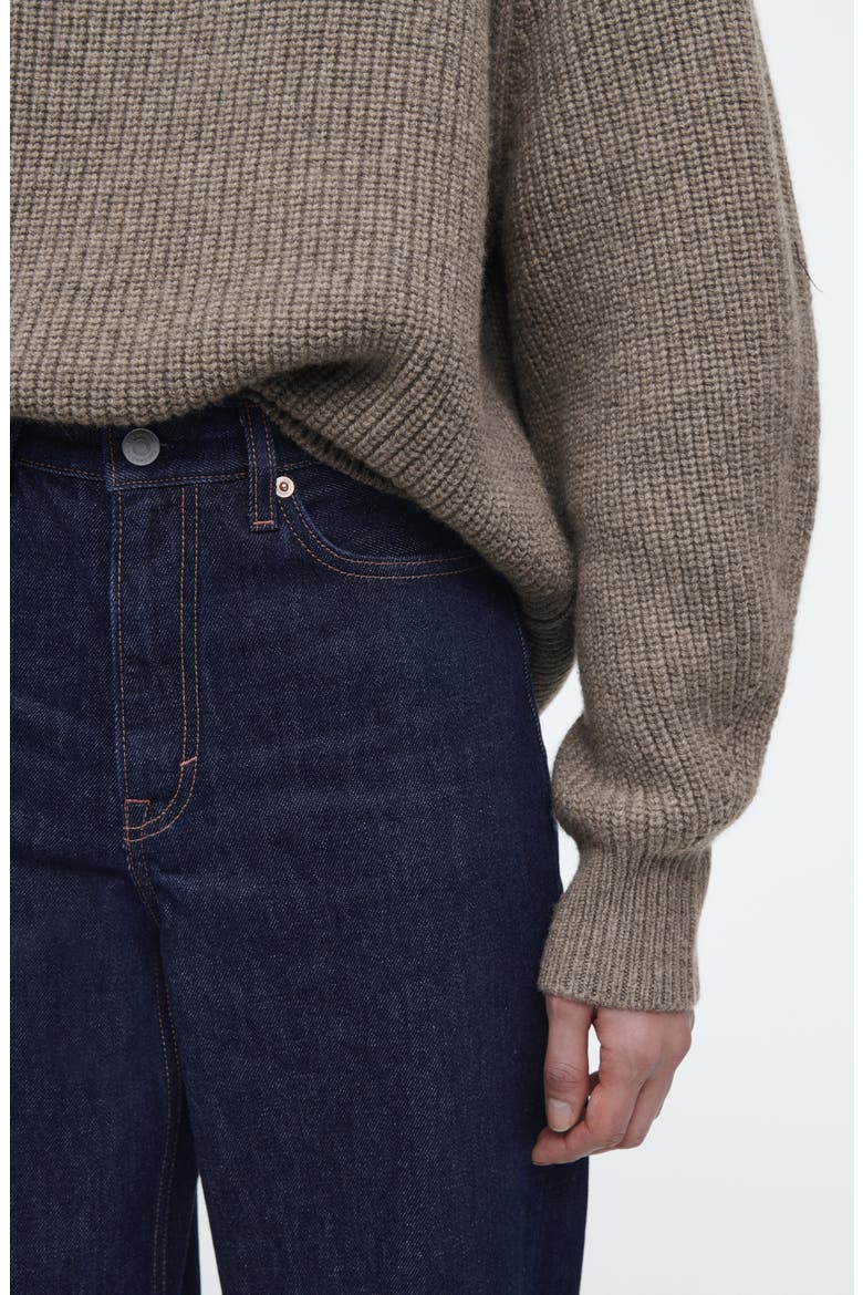 Arch Tapered Ankle Jeans, Alternate, color, BLUE DARK