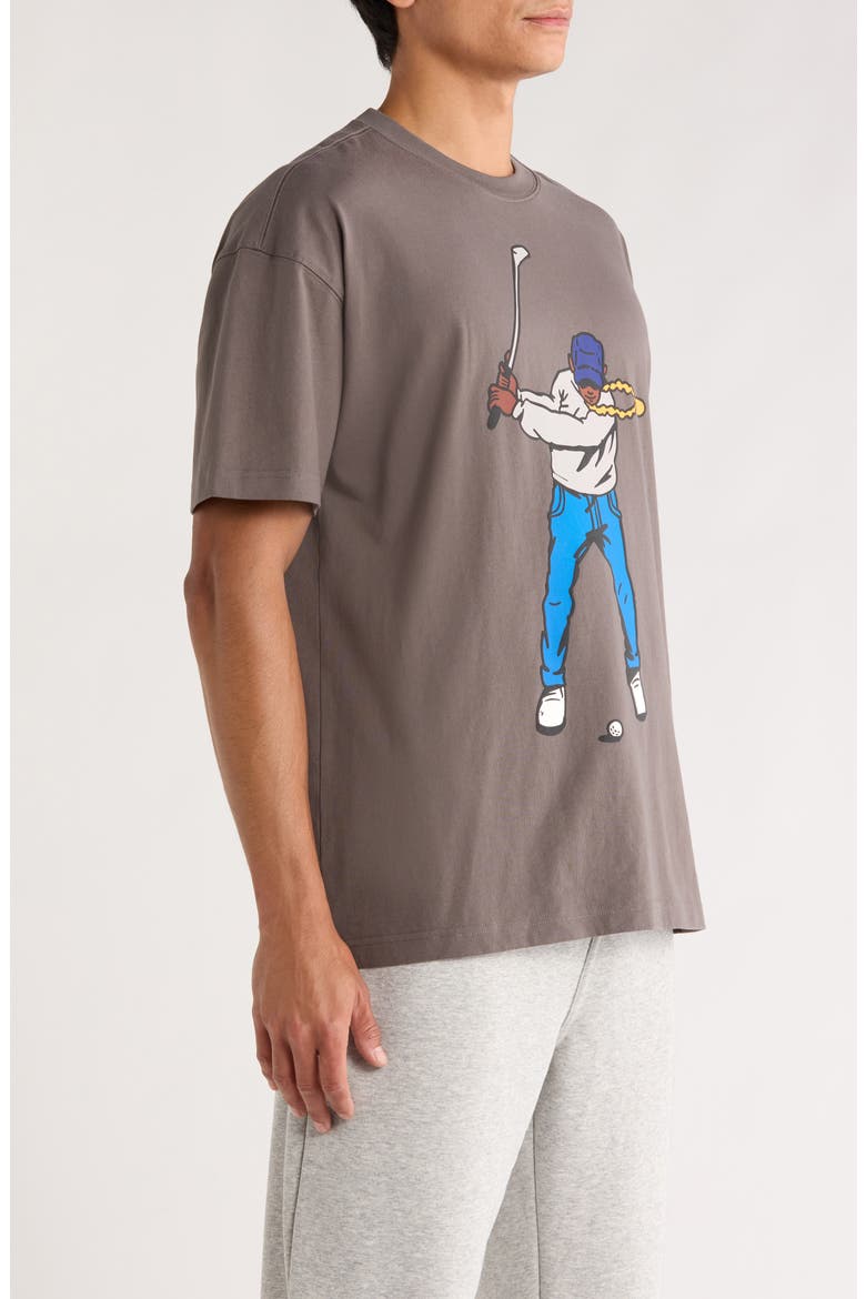 Swingman Double Sided Graphic T-Shirt, Alternate, color, CHARCOAL GREY