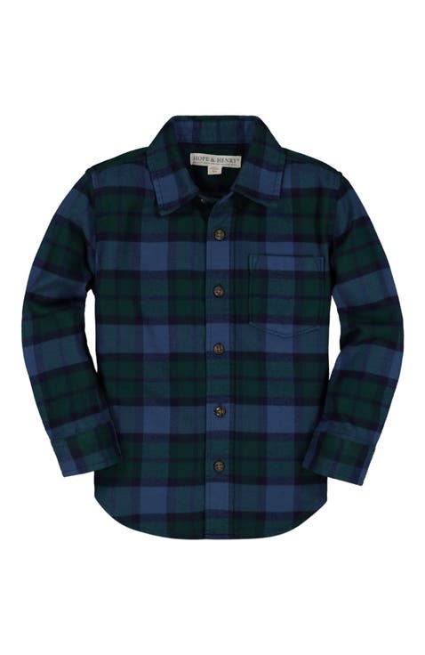 Baby Boys' Organic Flannel Shirt, Infant