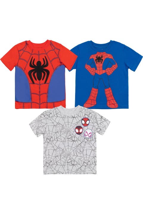 Spider-Man 3-Pack Short Sleeve T-Shirts