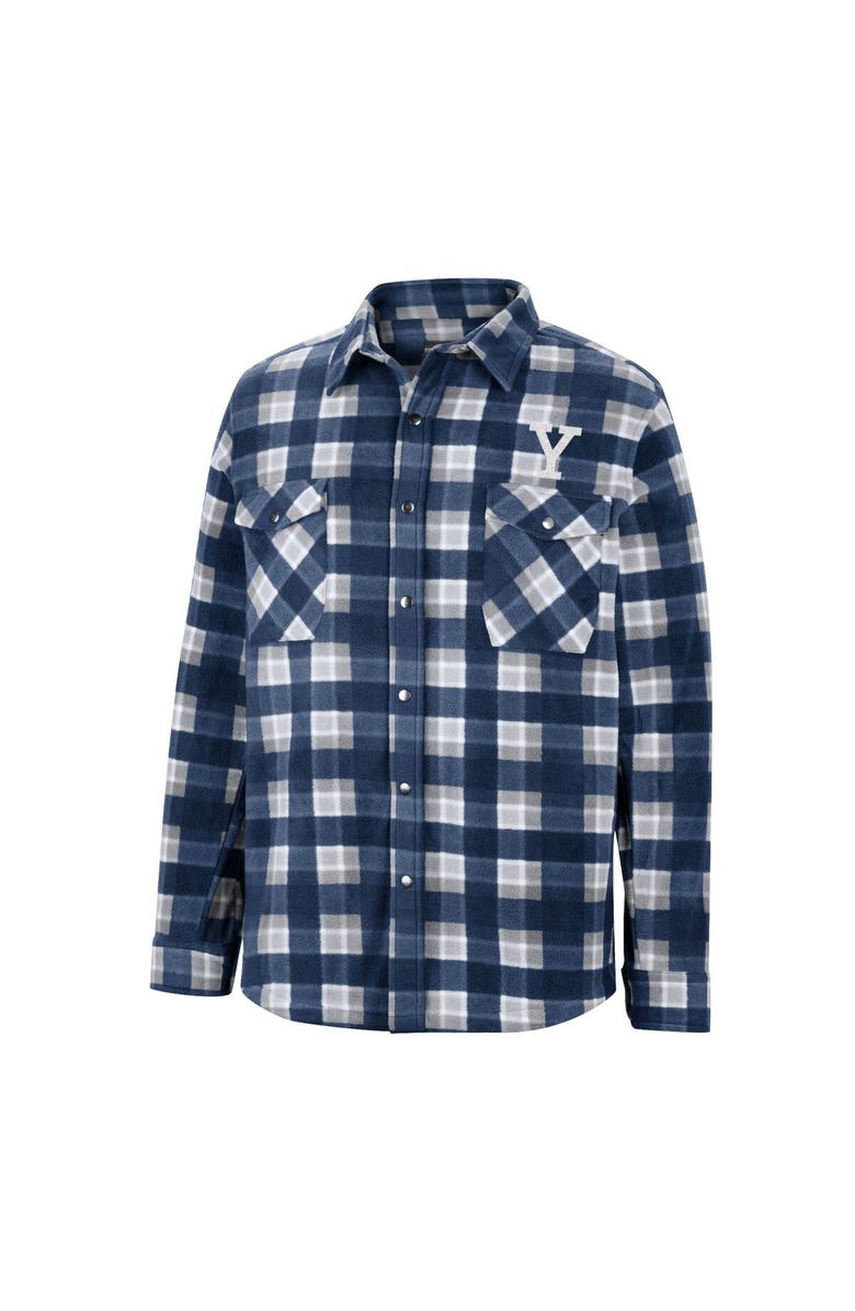 COLOSSEUM Men's Colosseum Navy Yale Bulldogs Ellis Full-Snap Jacket, Alternate, color, 