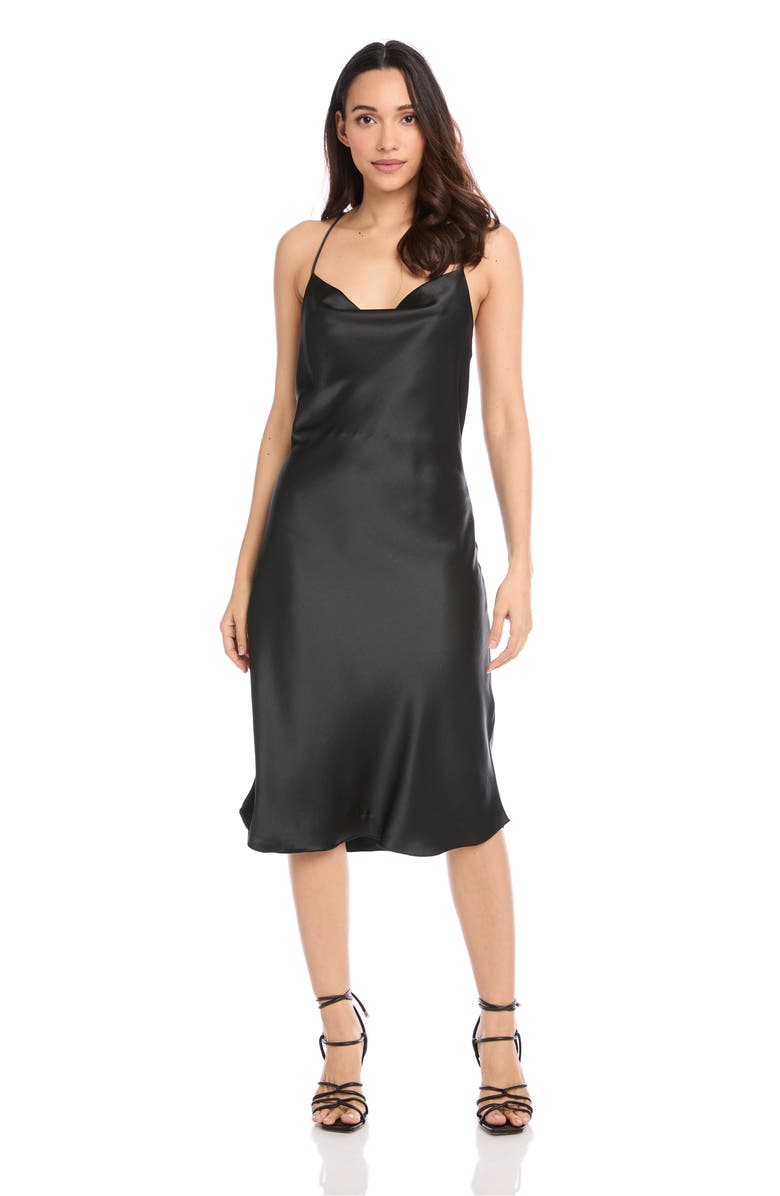 FIFTEEN TWENTY Bias Cut Cowl Neck Racerback Slipdress, Alternate, color,