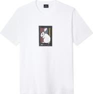 PS Paul Smith Regular Fit Rabbit Organic Cotton Graphic T-Shirt