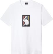 PS Paul Smith Regular Fit Rabbit Organic Cotton Graphic T-Shirt