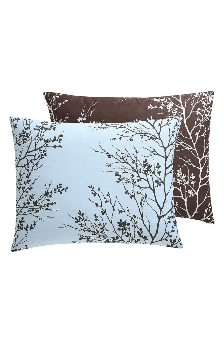 VCNY HOME 8-Piece Blue Chocolate Leaf Bedding Set, Alternate, color, Blue