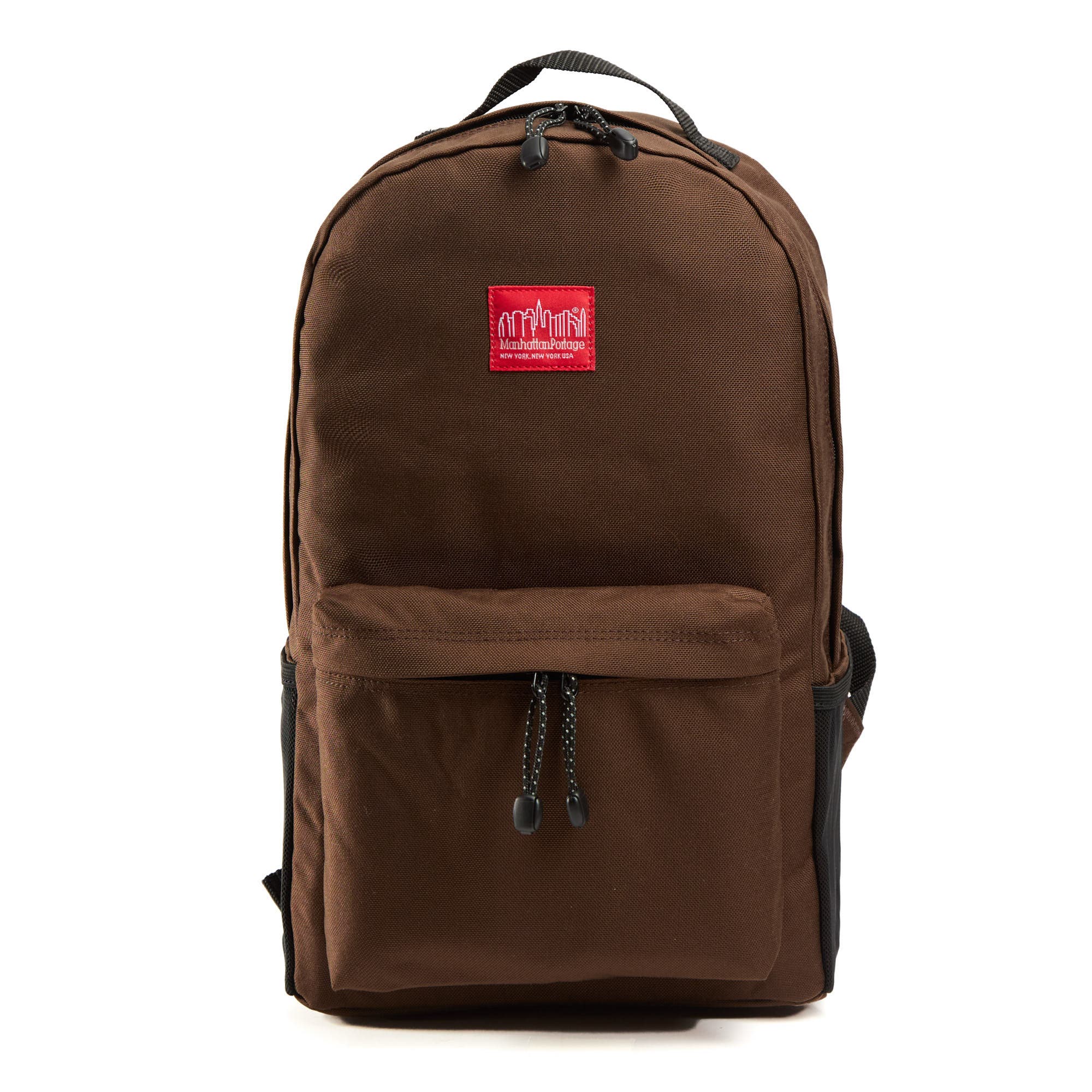 Manhattan Portage Knickerbocker backpack, Main, color, Dark Brown