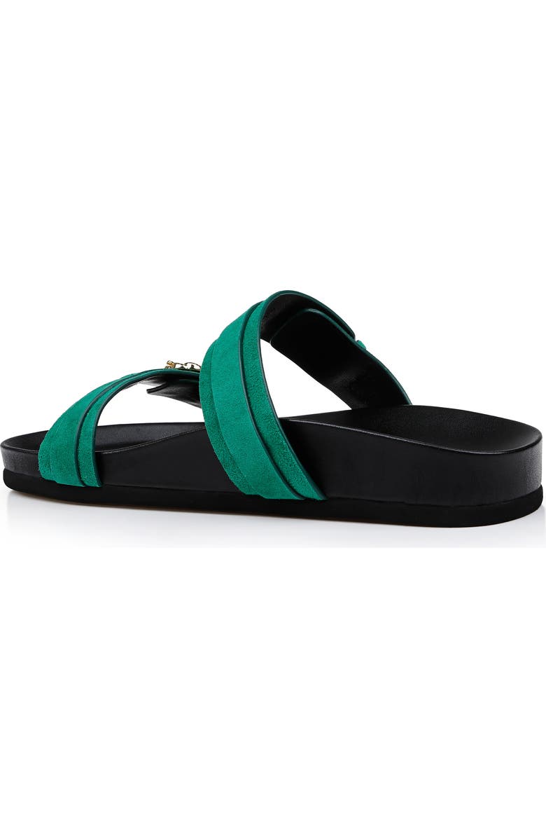 L
AGENCE Gaelle Slide Sandal, Alternate, color, Green Suede