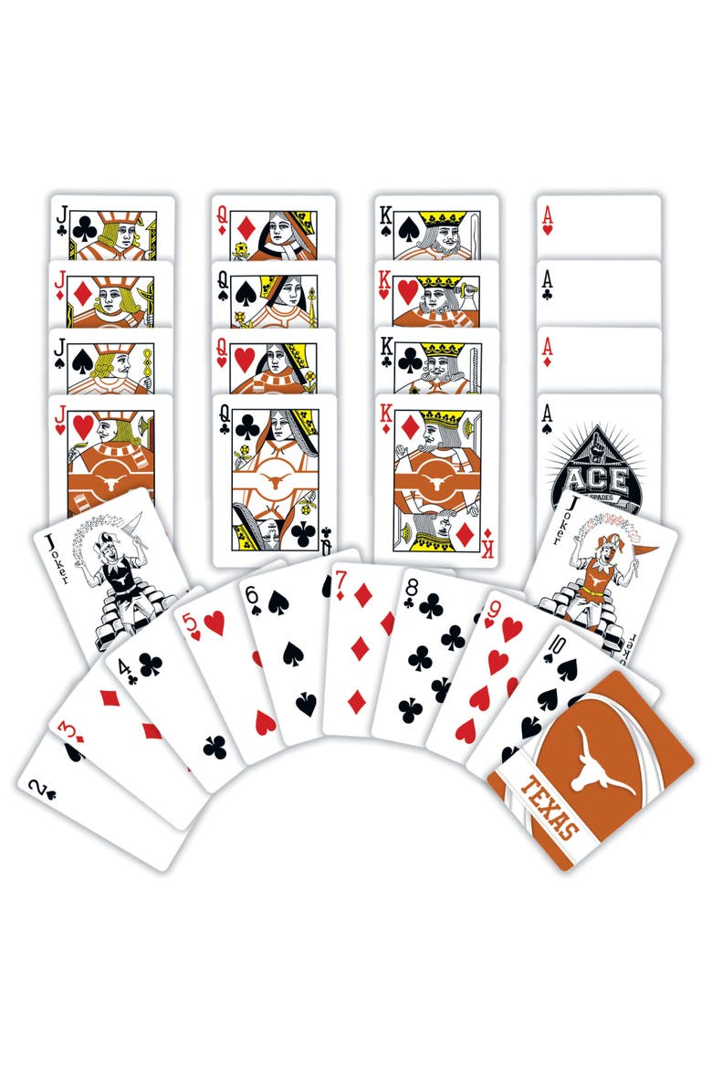 Texas Longhorns Playing Cards, Alternate, color, Multicolor