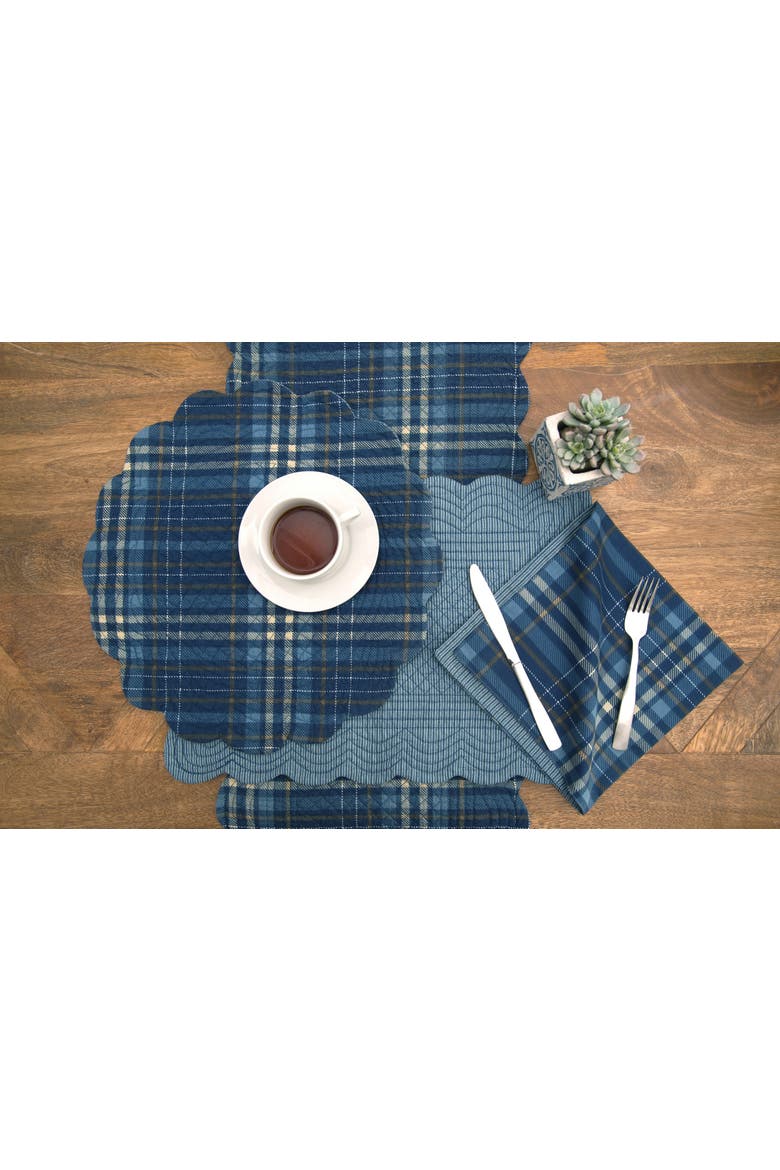 Anthony Navy Thanksgiving Cloth Napkin Set of 6, Alternate, color, Blue