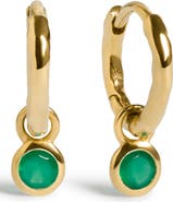 Monica Vinader Birthstone Huggie Hoop Earrings