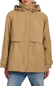 Bernardo Stand Collar Raincoat