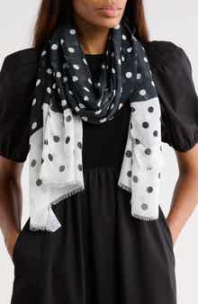 Kate Spade New York springtime dot oblong scarf