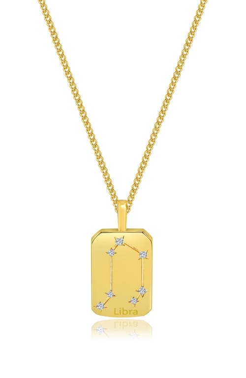 La Meno Zodiac Double Sided Pendant Necklace