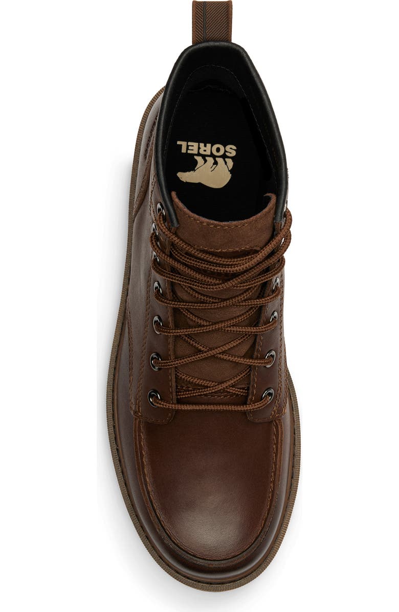 SOREL Slabtown 62 Waterproof Moc Toe Boot, Alternate, color, Tobacco/ Black