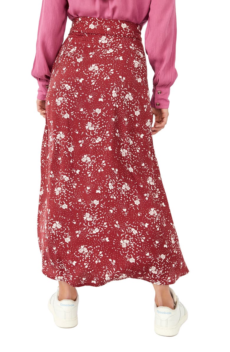 Free People Sammy Floral Button-Up Skirt, Alternate, color,