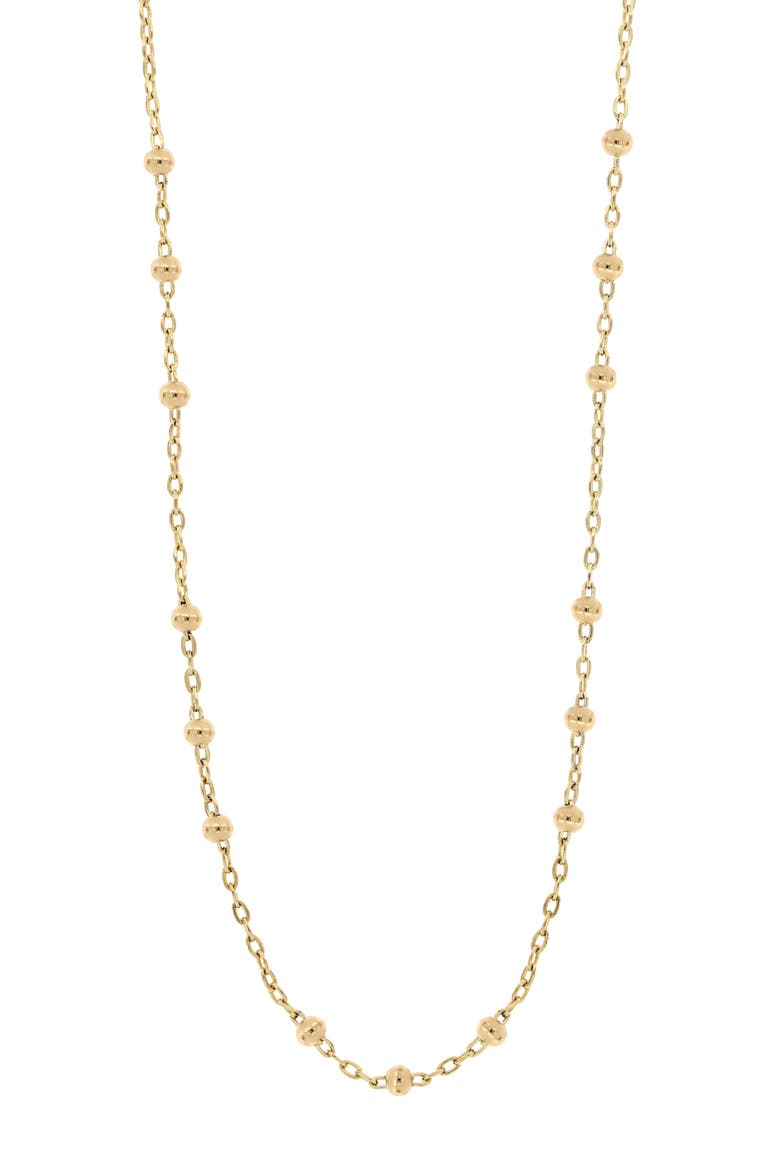 Mykonos 14K Gold Station Necklace (Nordstrom Exclusive), Main, color, 14K YELLOW GOLD