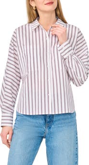 Parker Stripe Long Sleeve Button-Up Shirt