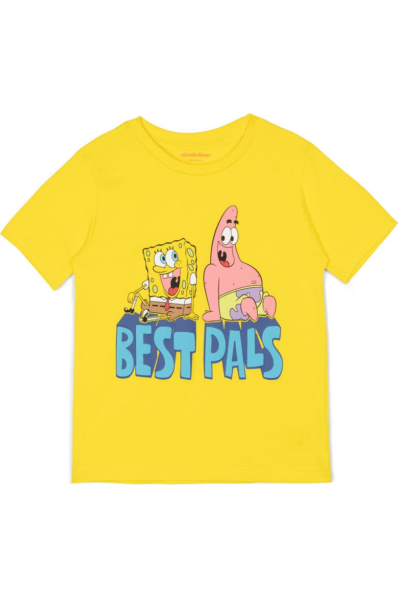 SpongeBob SquarePants 3-Pack Short Sleeve T-Shirts, Alternate, color, Red Yellow Dark Grey