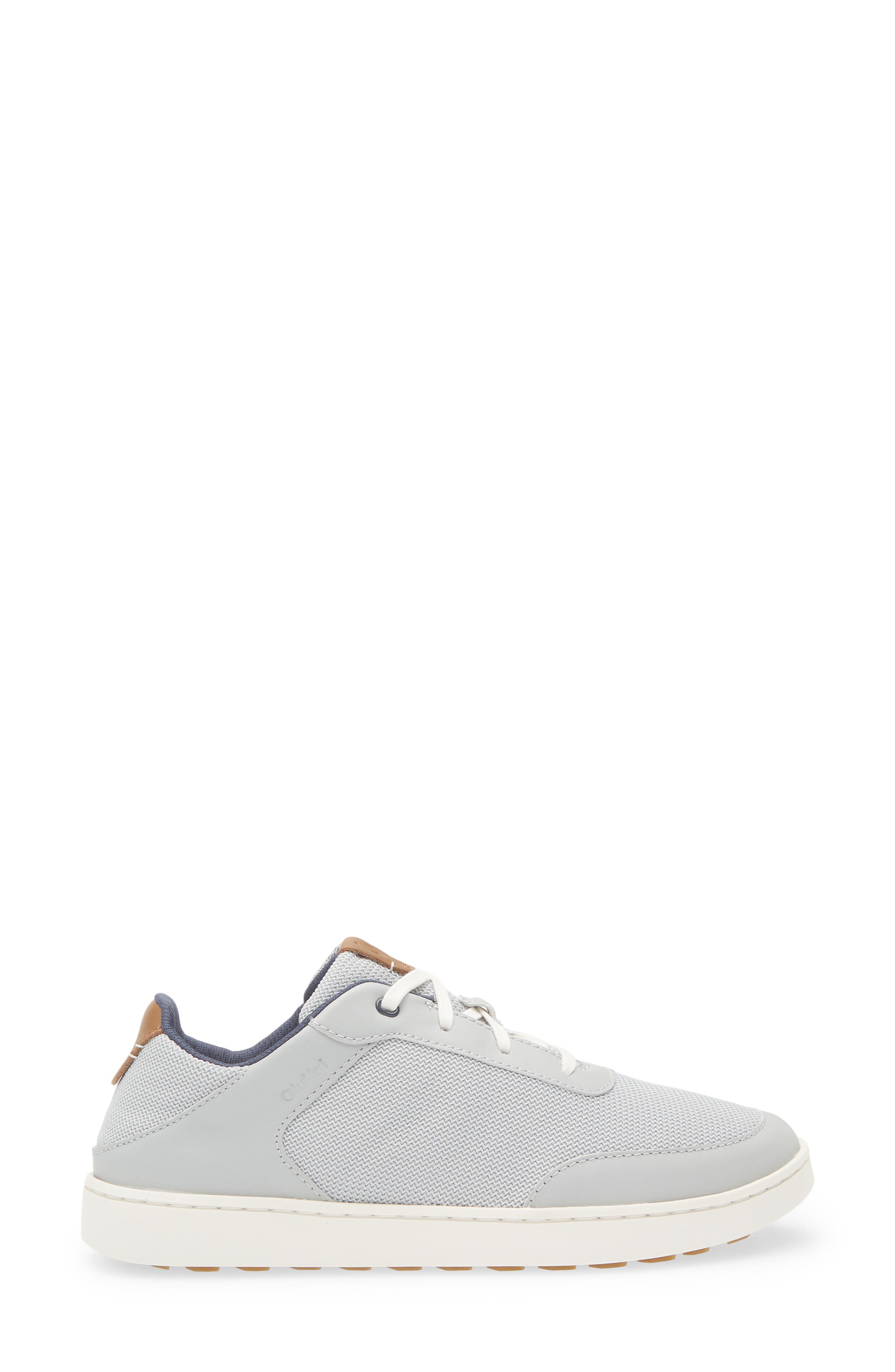 OluKai Kiahuna Sneaker, Alternate, color, Cloud Grey / Tan