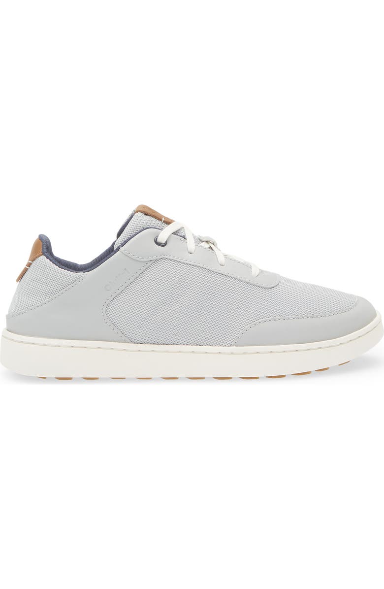 OluKai Kiahuna Sneaker, Alternate, color, Cloud Grey / Tan