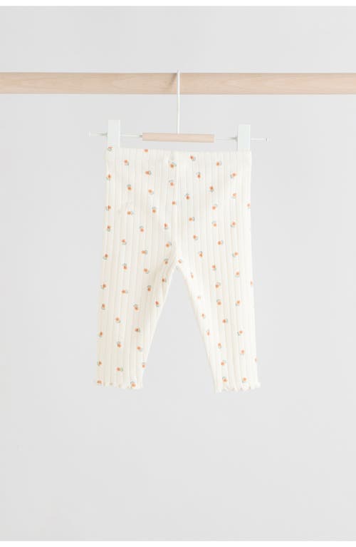 Next Frill Collar Sweater & Print Leggings Set In Green