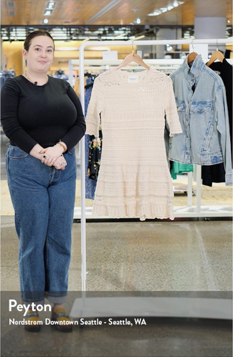 Fauve-Ge Open Stitch Minidress, sales video thumbnail