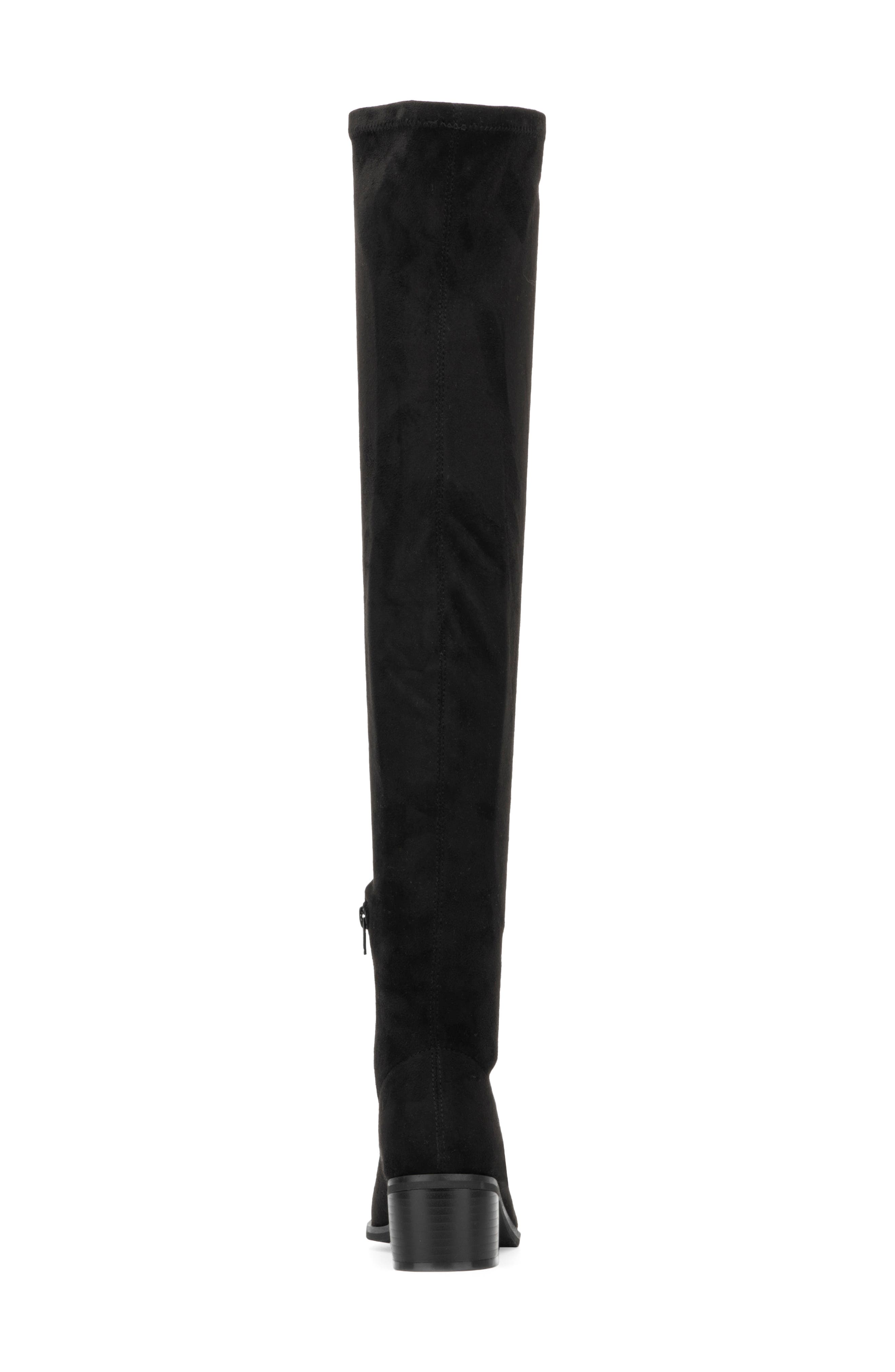 NEW YORK AND COMPANY Rana Faux Suede Tall Boot, Alternate, color, Black