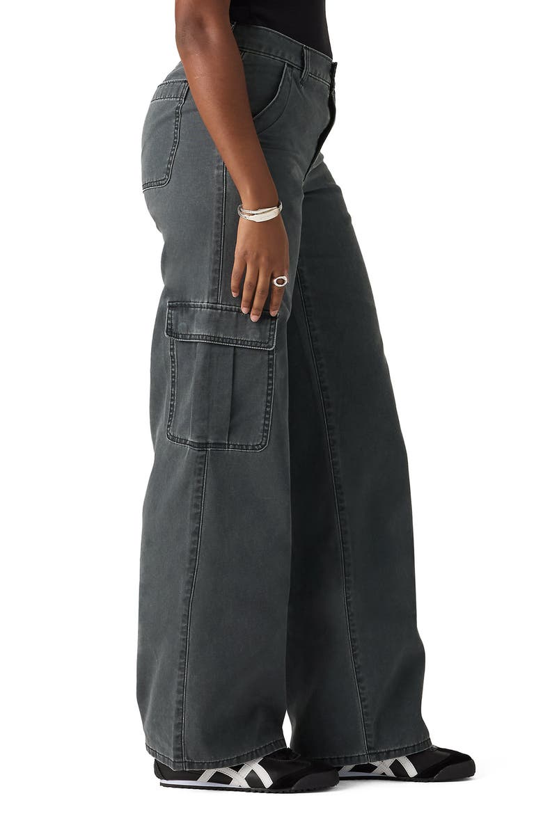 Superlow Loose Fit Twill Cargo Pants, Alternate, color, METEORITE PIGMENT