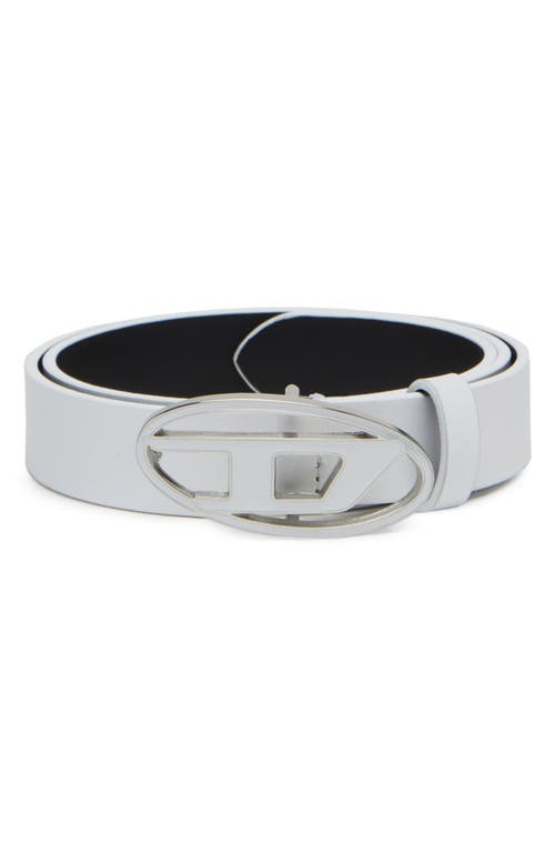 Diesel 25 Mm Reversible Belt With Oval Buckle In Metallic