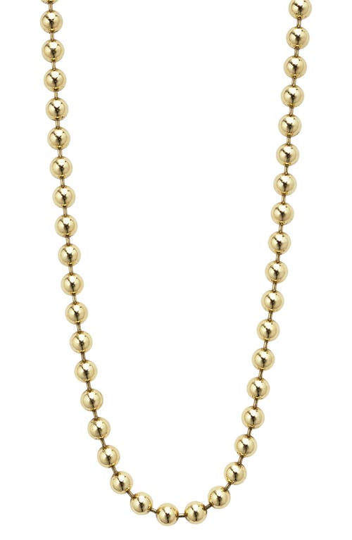Lagos 18k Anthem 5mm Ball Chain Necklace In Gold