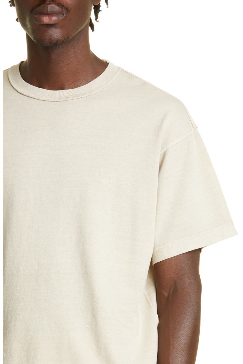 Men's Oversize Reverse Crop T-Shirt, Alternate, color, DUST