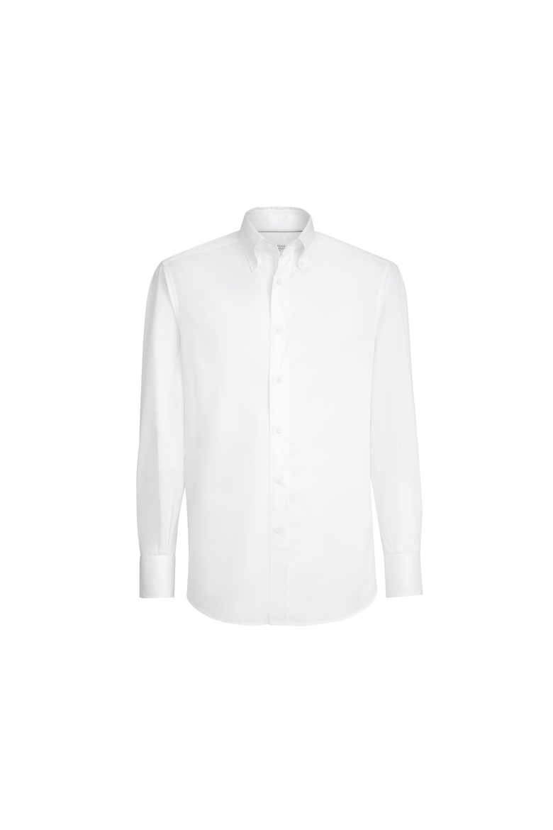 Button-down collar shirt, Alternate, color, White