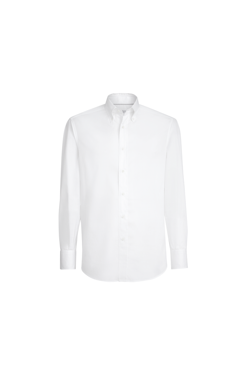 Brunello Cucinelli Button-down collar shirt, Main, color, White