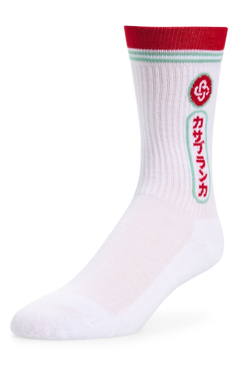 Casablanca Fuji Dream Crew Socks, Alternate, color, Fuji Dream