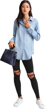 Belle & Bloom Keep Me Wild Denim Top