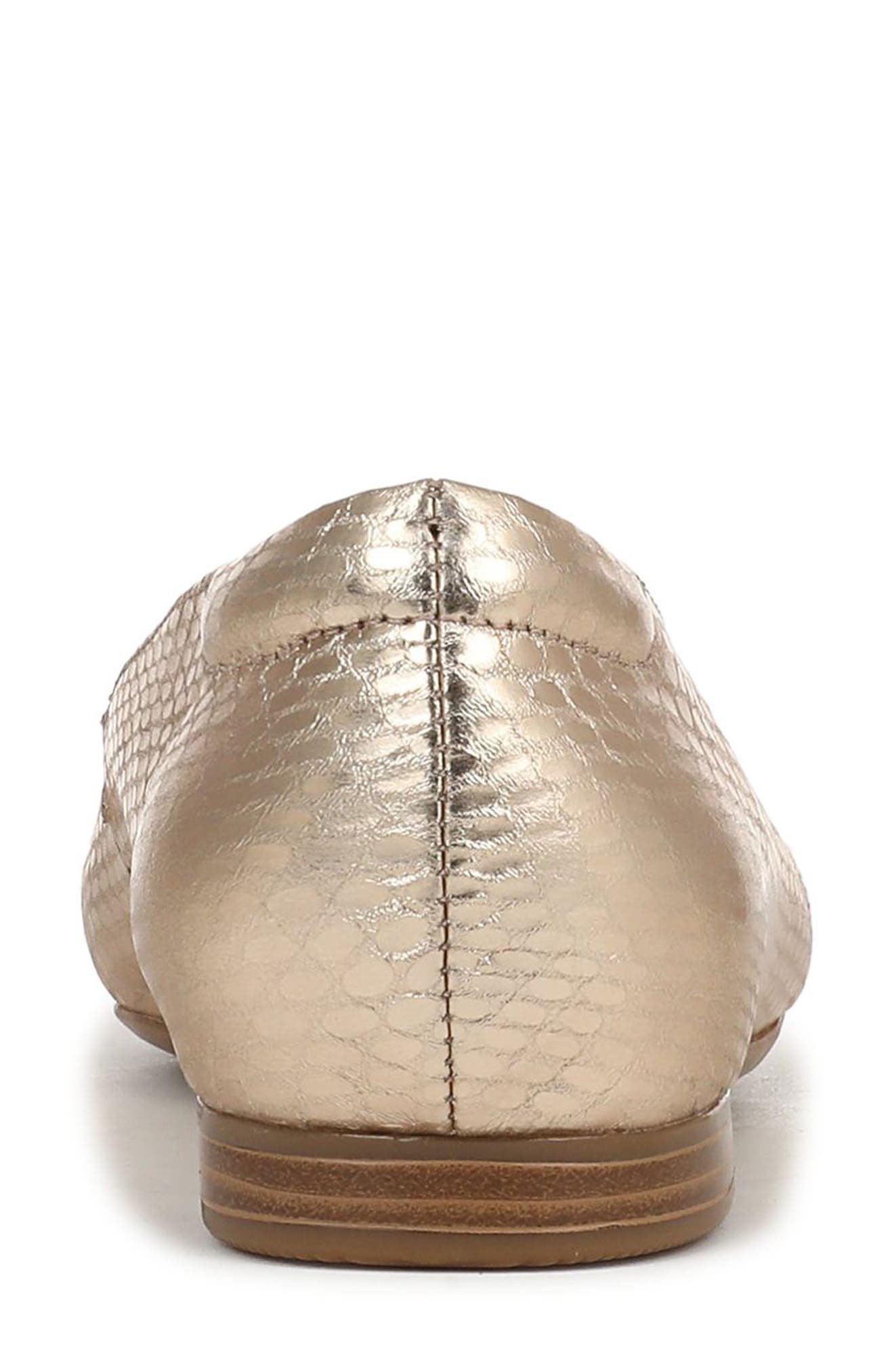 Naturalizer Kelley Ballet Flat, Alternate, color, Light Champagne Faux Leather