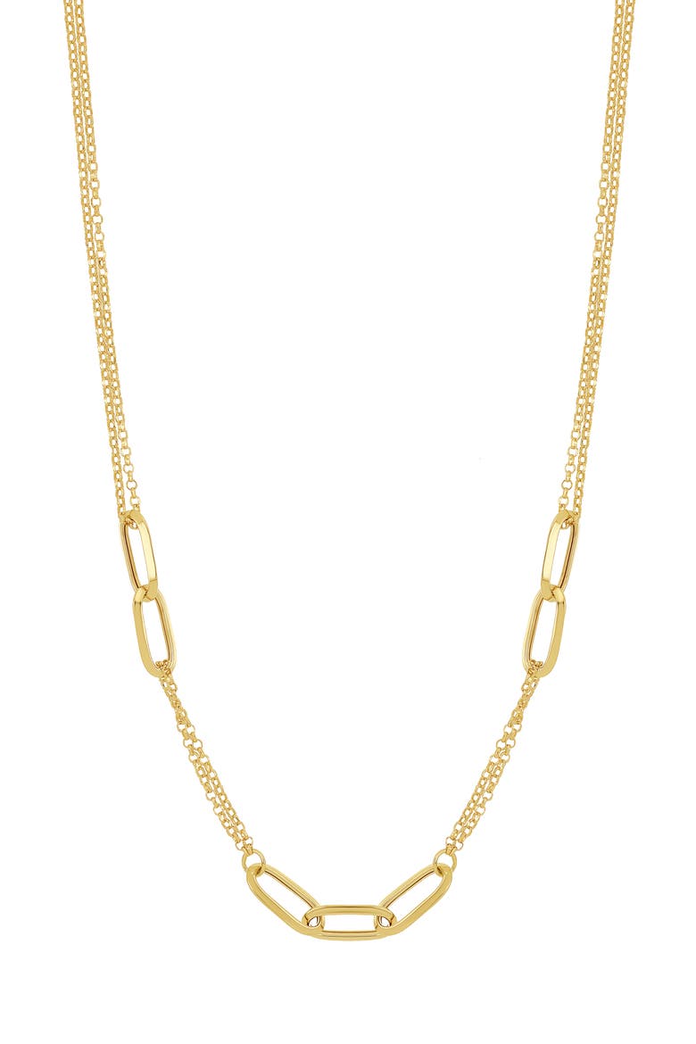 14K Gold Link Necklace (Nordstrom Exclusive), Main, color, 14K YELLOW GOLD