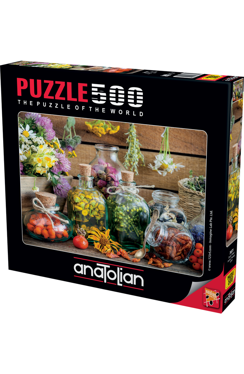 Anatolian Herbal Therapy 500 piece Jigsaw Puzzle for Adults, Main, color, Multicolor