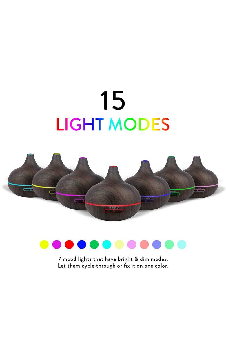 PURE DAILY CARE 300ml Ultrasonic Diffuser & 10 Pure Essential Oils ...