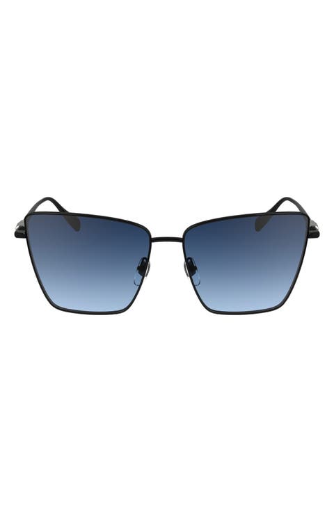 55mm Gradient Square Sunglasses