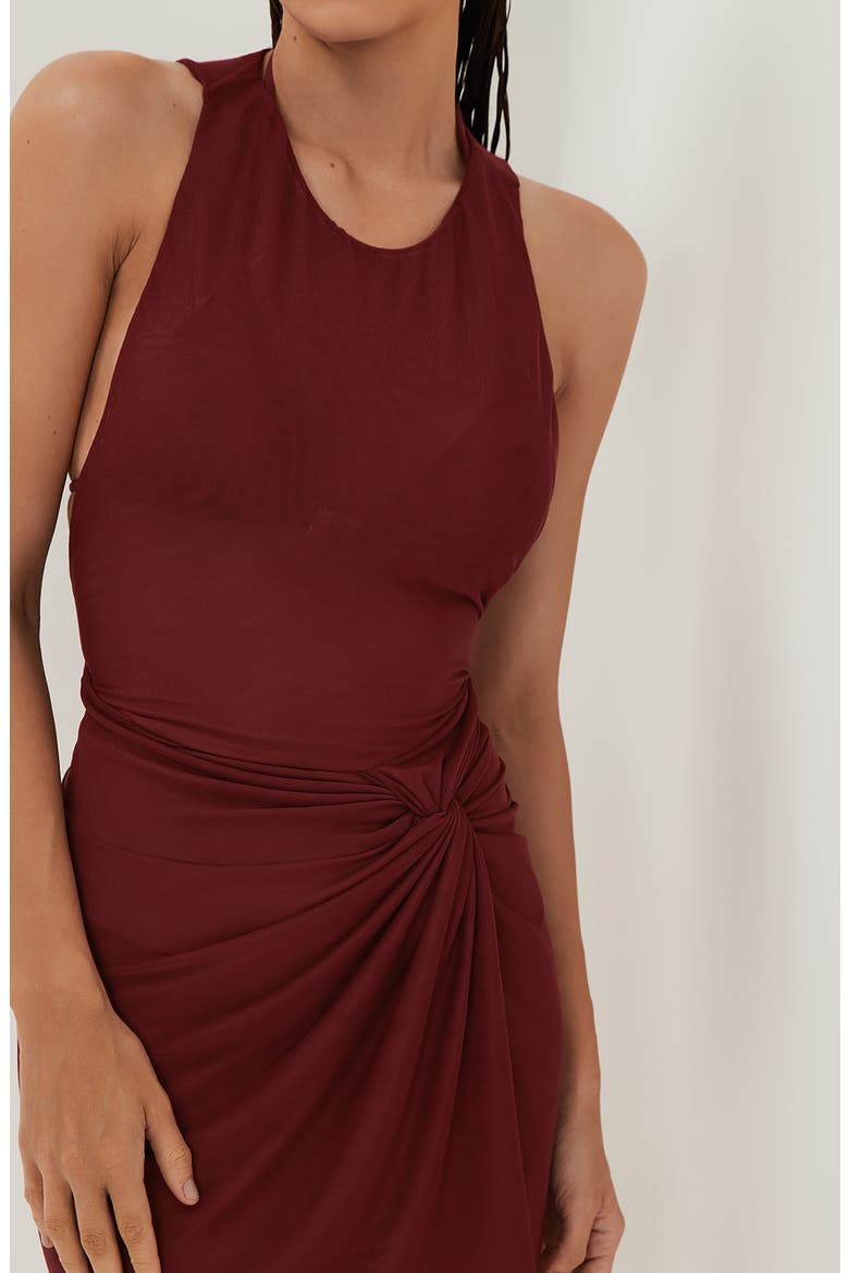 Mila Short Cover-Up Dress, Alternate, color, RED