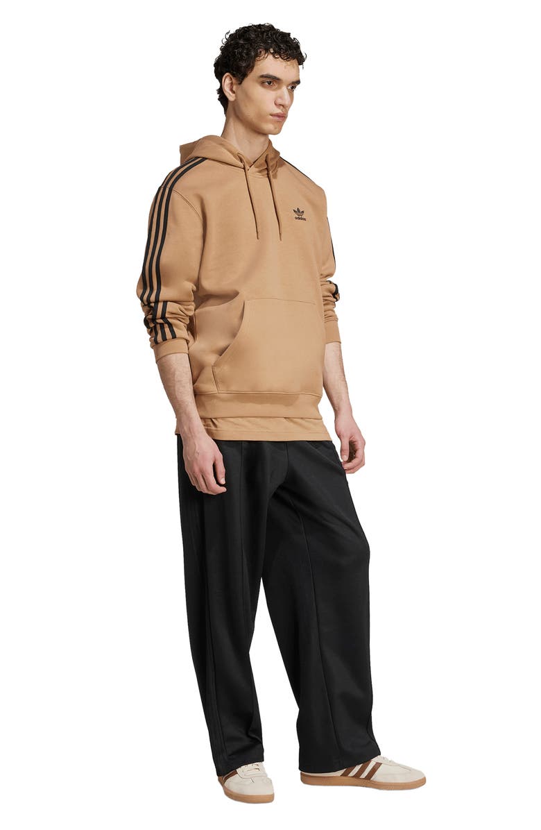 adidas Adicolor 3-Stripes Trefoil Logo Fleece Hoodie, Alternate, color, 