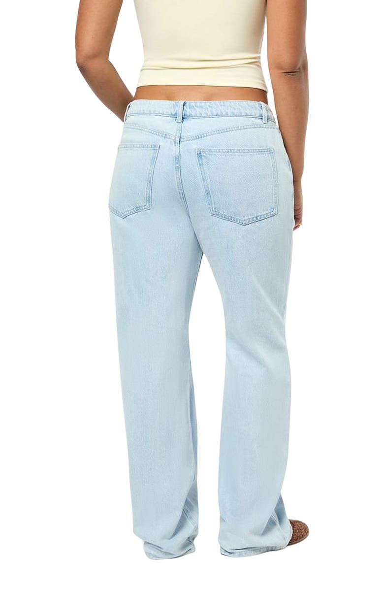 WeWoreWhat Baggy Mid Rise Straight Pant, Alternate, color, Super Light