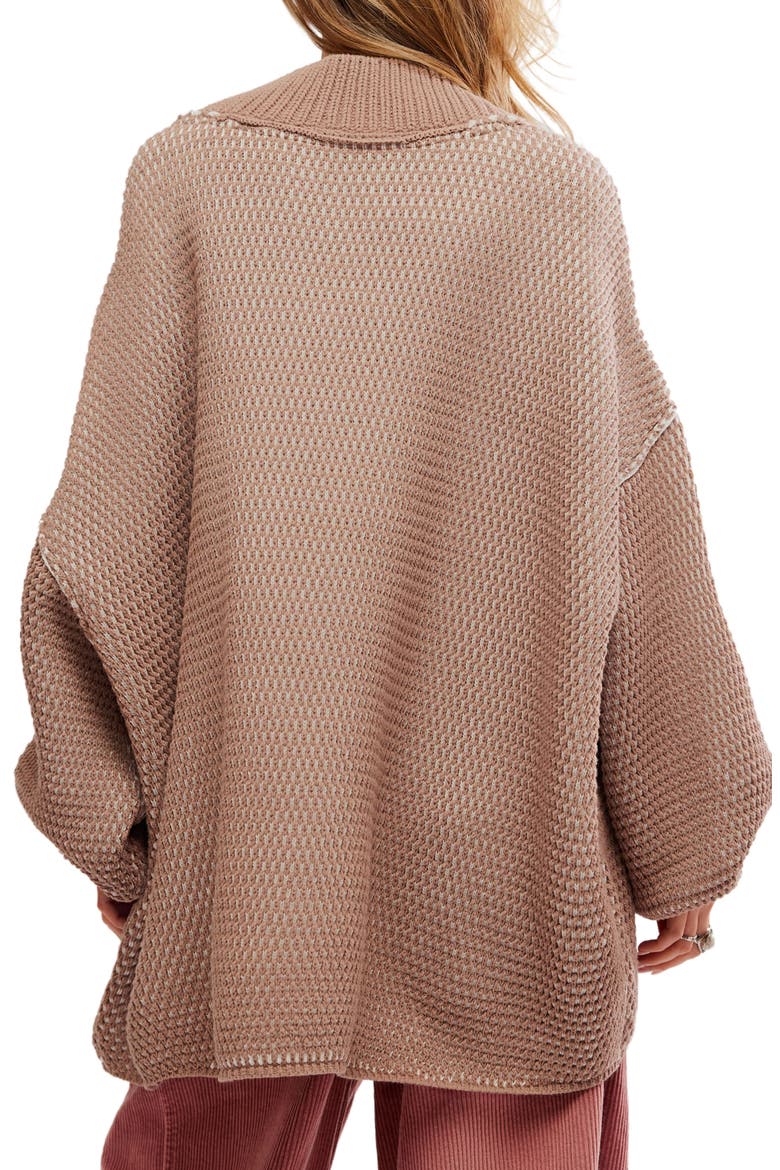 Maisie Oversize Sweater, Alternate, color, STUCCO COMBO