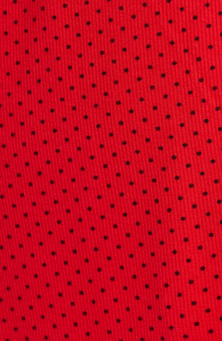 KILO BRAVA Print Short Sleeve Pajama Top, Alternate, color, Scarlett Dot