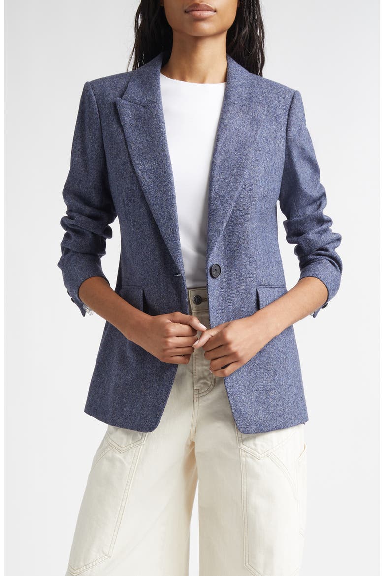 Vega Wool Dickey Jacket, Alternate, color, BLUE MELANGE