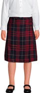 Lands' End Girls Plus Plaid A-line Skirt Below The Knee