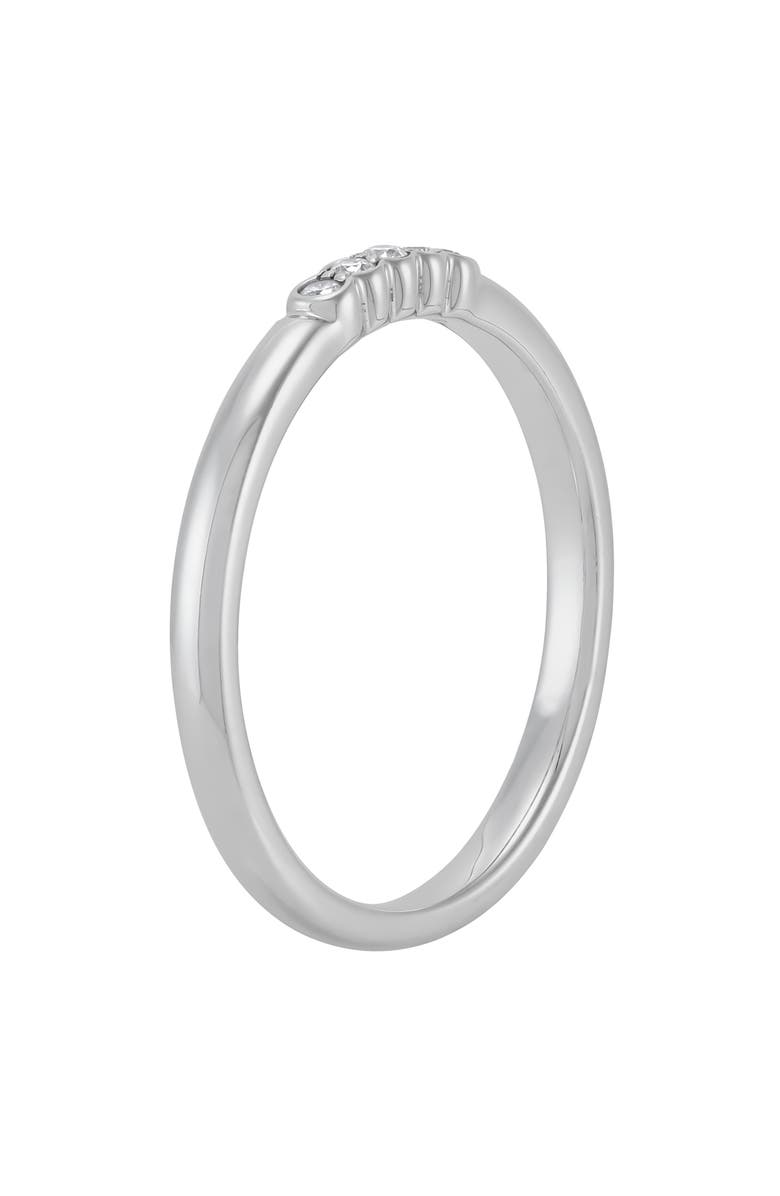 Frankie & Zoe Lab Grown Diamond Band Ring, Alternate, color, White Gold