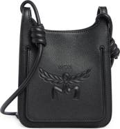 MCM Mini Lauretos Leather Hobo Bag
